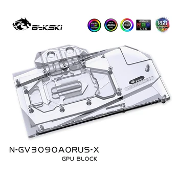 

Bykski Water Block Use for GIGBYTE RTX3090 AORUS 24G / RTX3080 AORUS 10G GPU Card / Full Cover Copper Radiator / RGB Light