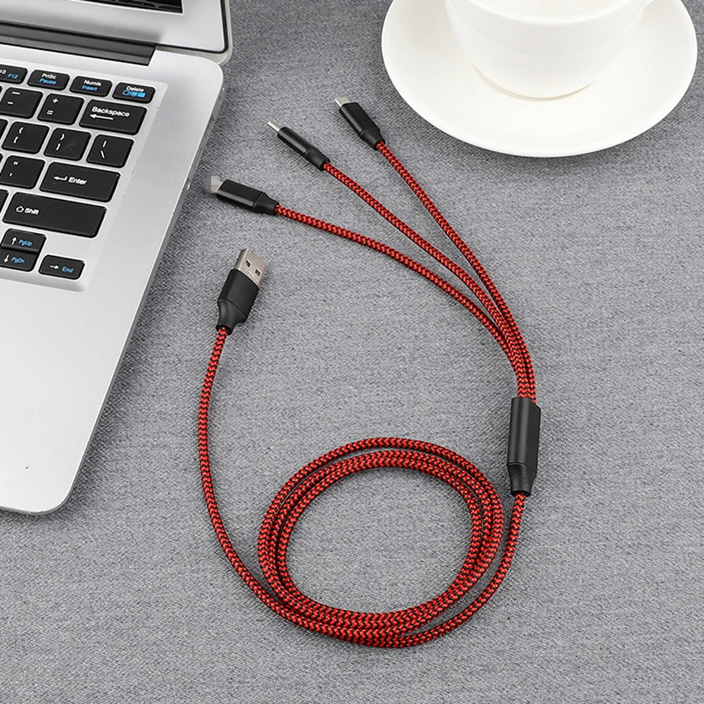 3 в 1 usb-кабель для зарядки iPhone XS X 8 7 6 Max XR зарядное устройство Micro USB для huawei Xiaomi sony samsung USB TypeC Кабели для телефонов