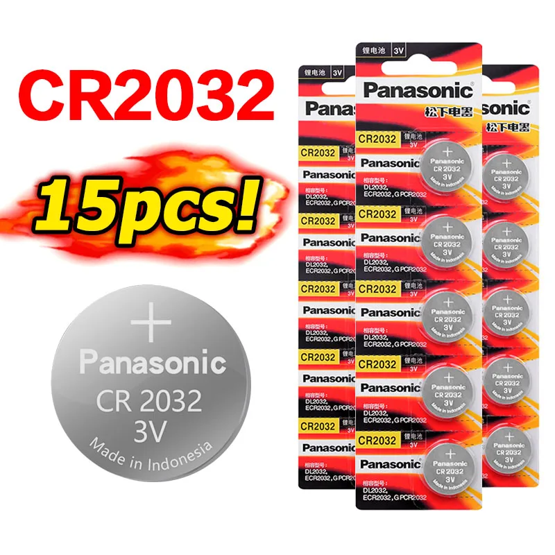 Оригинальный кнопочный аккумулятор PANASONIC cr2032 DL2032 ECR2032 5004LC KCR2032 BR2032 3 в для часов