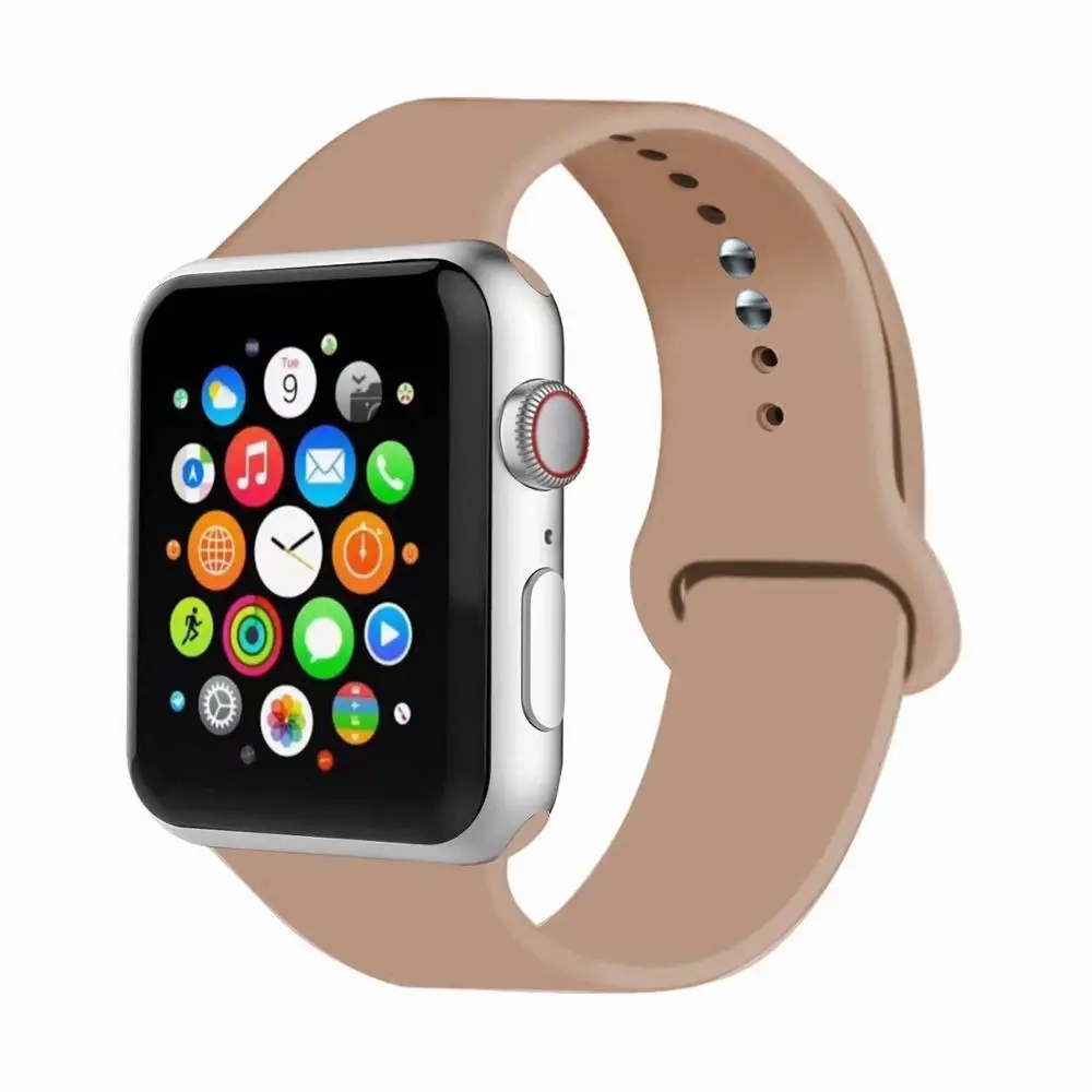 Walnut Joyozy для Apple Watch ремешок из нержавеющей стали модный металлический спортивный браслет из нержавеющей стали ремешок для iWatch Series5 4 3 2 1 - Цвет ремешка: Walnut