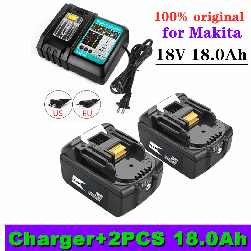 Аккумуляторная батарея BL1860 18 в 18000 мАч литий-ионная для Makita аккумулятор BL1840 BL1850