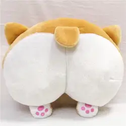 Corgi Dog Ass Pillow Shiba Inu Corgi Tiny Butt Plush Puppet Pillow Cushion Cute Plush Toys Anime Animal Velvet Accessories