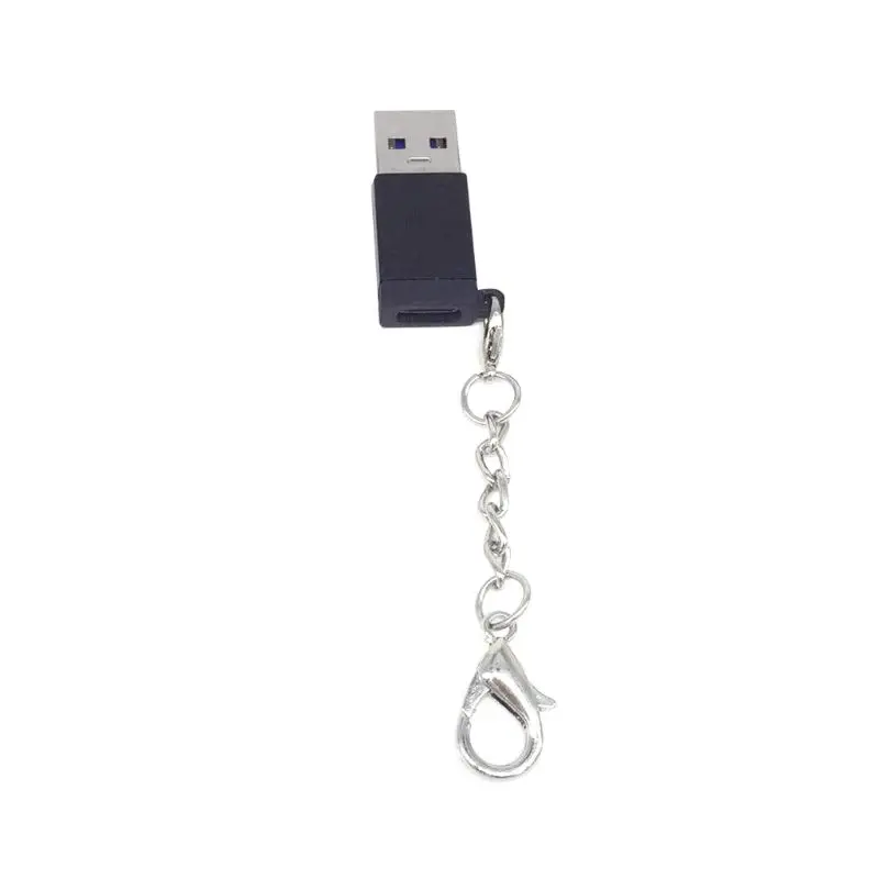 Тип C Женский к USB Мужской адаптер конвертер алюминиевый сплав Разъем с брелок для планшет телефон Android флэш-накопитель U диск