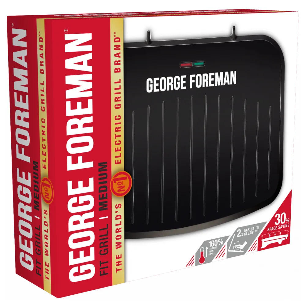 Гриль электрический Russell Hobbs George Foreman Fit Medium 25810 56|Электрические грили и сковороды| |