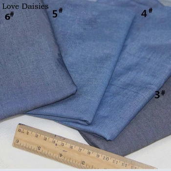 

100% Cotton LIGHT Dark Denim Grayish BlueTwill Fabrics for DIY Spring Summer Fashion Apparel Casual Shirt Pants Dress Textile