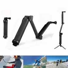 Трехполосная селфи ручная палка монопод складной держатель GoPro Hero штатив