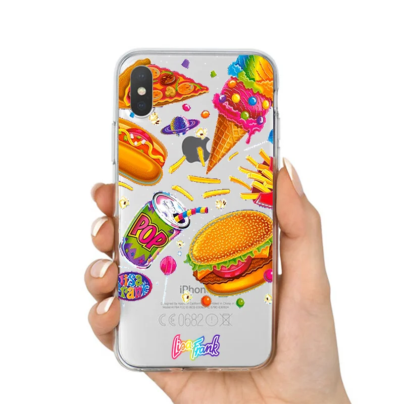 Lisa frank Мягкий силиконовый прозрачный чехол для телефона для iPhone X XS MAX 6 7 8 plus 5 5S 6s se для Apple XR лучший высококачественный корпус - Цвет: T-6068