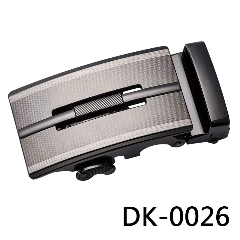 DK-0026 Известный бренд мужской ремень с пряжкой без ремня мужской золотой синий ремень с пряжкой для мужчин автоматический ремень с храповым механизмом металлическая пряжка - Цвет: DK-0026