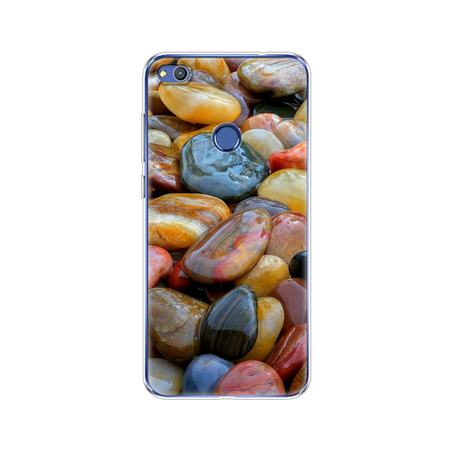 phone case for huawei honor 8 lite soft tpu silicon back cover 360 full for honor 8 liteprotective printing clear coque