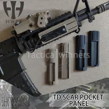 Тактический страйкбол 4,12" ITI TD шрам карманная панель удаленный коммутатор колодки набор света подходит 20 мм рельсы PEQ аксессуар