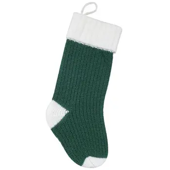 

Knitted Christmas Stockings Fireplace Decoration New Year Candy Gifts Bags