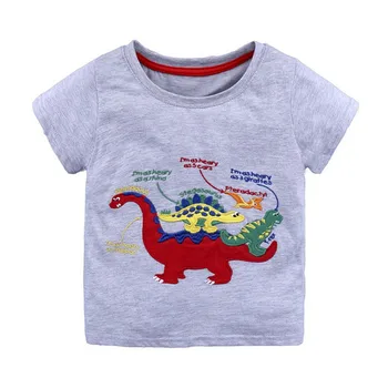 

Jumping meters Tees & tops boys cotton cartoon child clothes knitted t shirts hot selling baby boys summer t shirt kids clothing