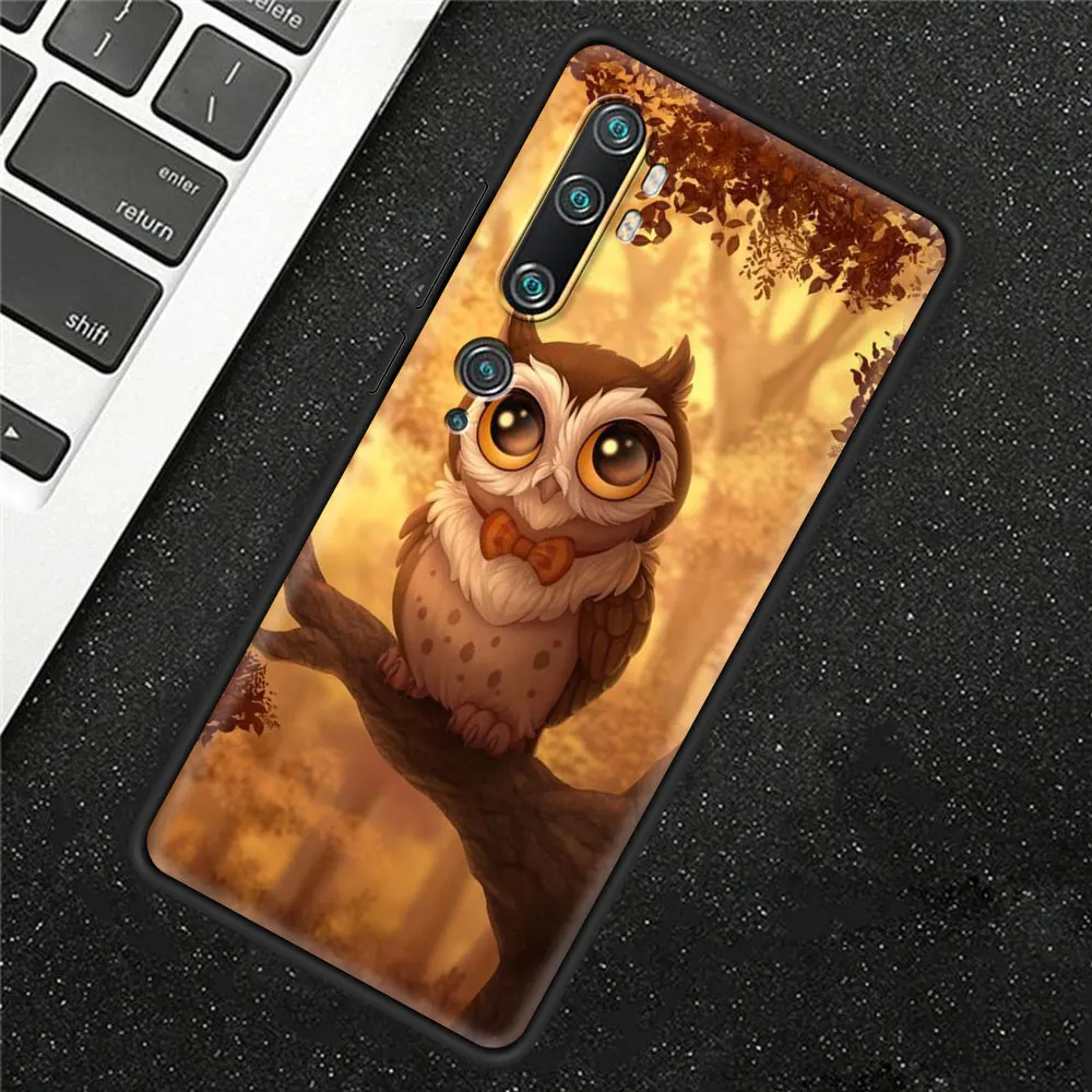 Adorable Baby Owl and Fox Cartoon Phone Case
