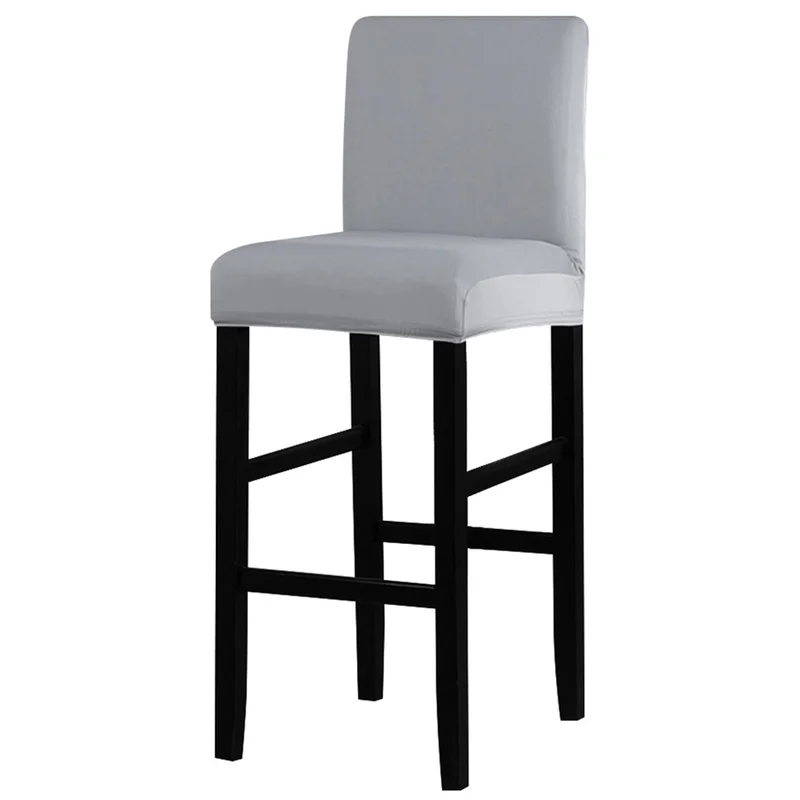 Spandex Polyester Chair Cover Solid Seat Covers For Bar Stool Chairs
