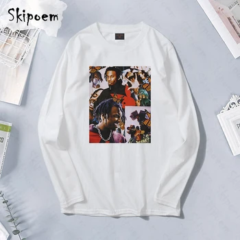 

Playboi Carti T Shirt Women Aesthetic Korean Style Punk Vintage Harajuku Plus Size Cotton Long Sleeve Tee Shirt Femme Top Tees