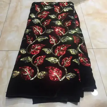 

5yards/bag 5 color embroidery wedding dress fashion embroidery leaf pattern fabric for wedding dress design XX87#