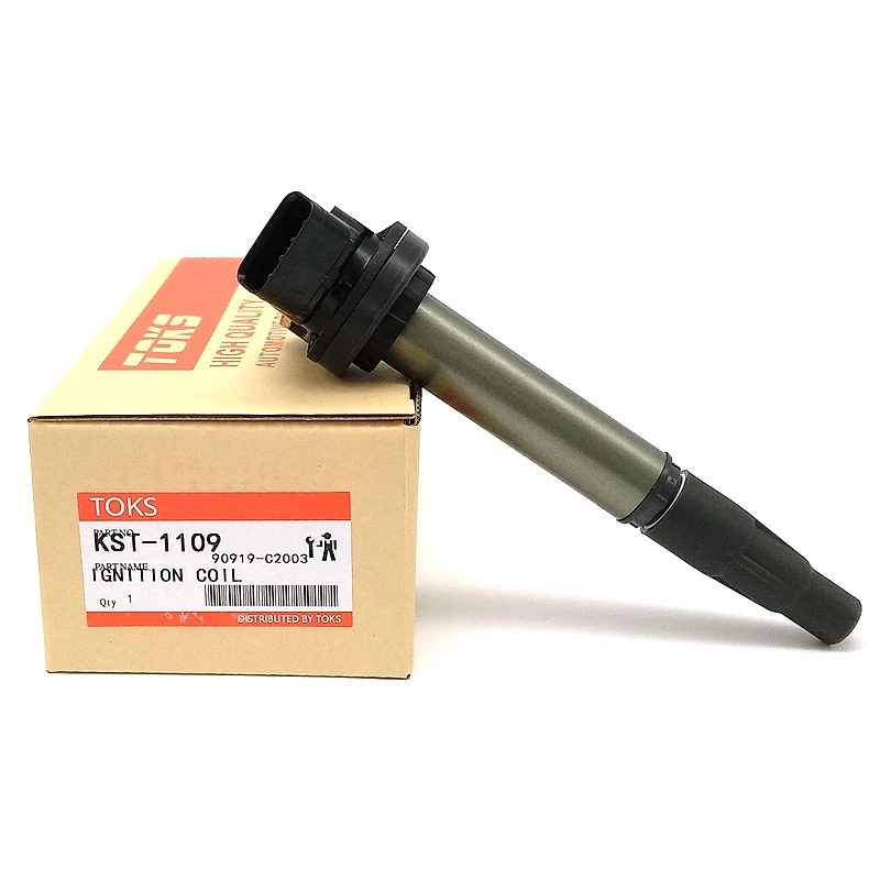 

TOKS KST-1109 Ignition Coil for Toyota 90919-02252 90919-02258 90919-C2003 90919-C2005 Corolla Yaris Vios 1.6L C17J 8251