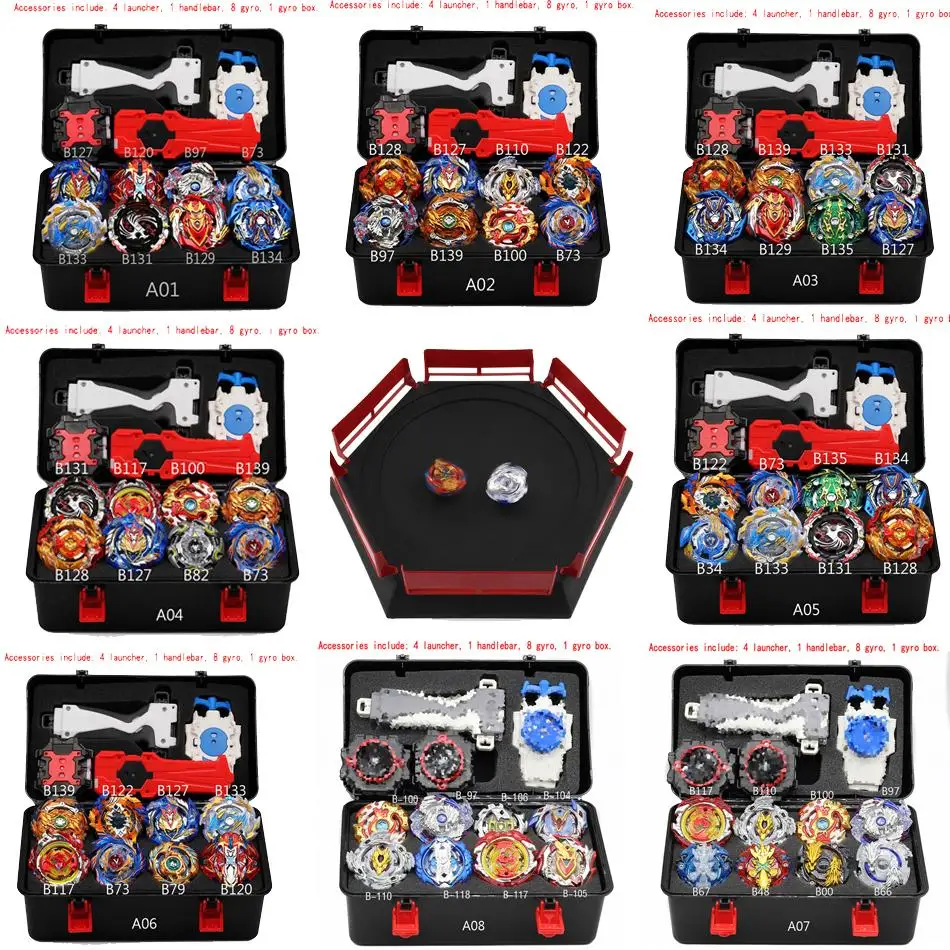 Горячие Стили Новый волчок Beyblade Burst B139 B133 B131 B129 B127 B128 без Устройства Запуска