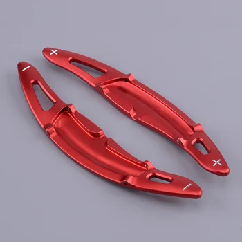 

Red Car Steering Wheel Shift Paddle Shifter Extension Aluminum Alloy fit for Porsche Panamera Cayenne Macan 718 911 918