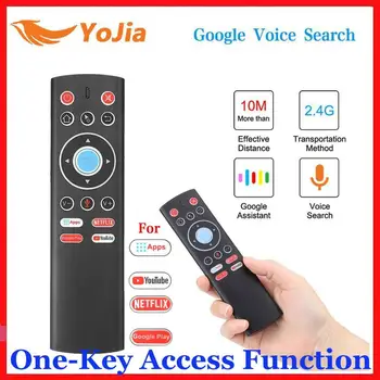 

Mini 2.4G Wireless Voice Air Mouse Gyro Remote Control IR Learning For Android TV Box One-key access Function