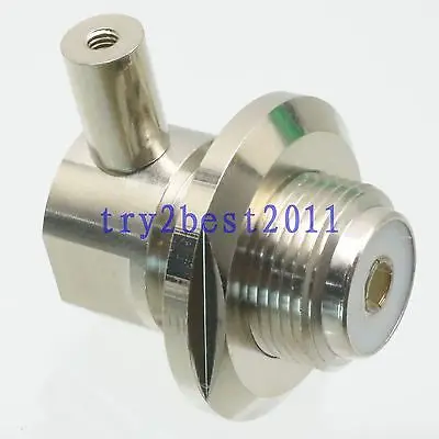 

DHL/EMS 50 Sets 1pce Connector UHF SO239 jack pin bulkhead solder RG174 RG316 LMR100 Right angle -C1