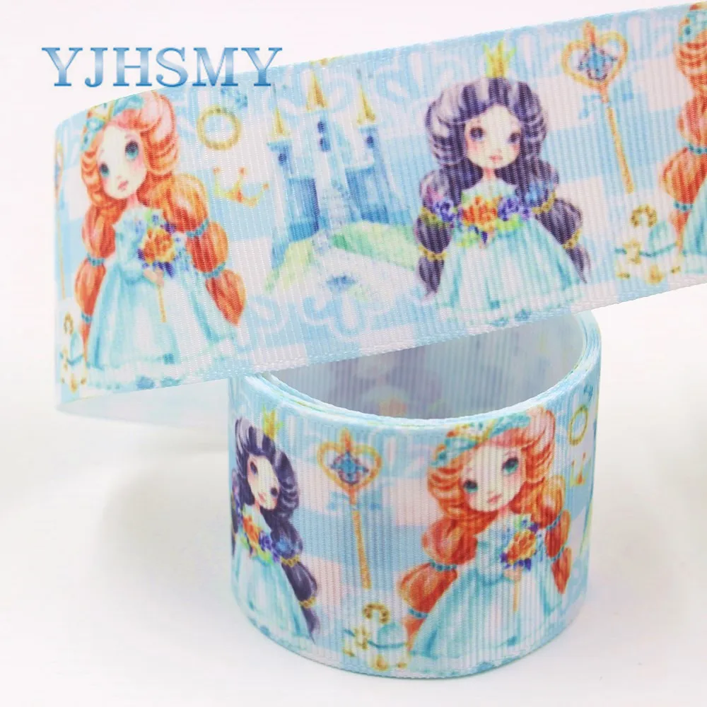 YJHSMY I-19711-1580, 38 мм 10 ярдов мультфильм девушка теплопередача корсажная лента, Подарочный оберточный материал "сделай сам"