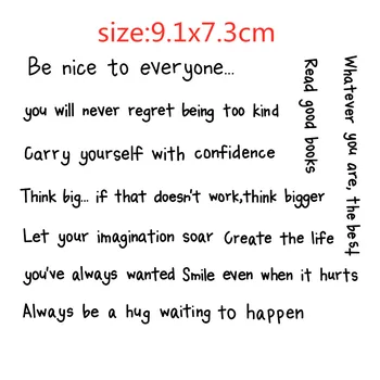 

English phrase pattern Transparent Clear Silicone Stamp/Seal for DIY scrapbooking/photo album Decorative clear stamp sheets