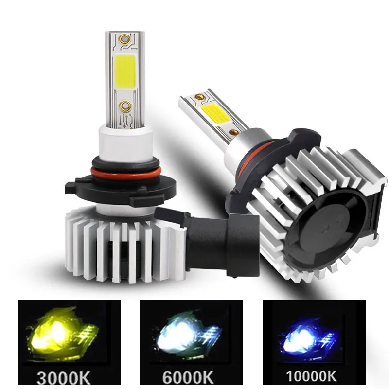 

DERI New 72W Led car Headlight H1 H11 H3 H7 H4 9005 9006 880 COB 3000K 6000K 10000K mini Auto Lamp Styling Car Headlight Bulbs