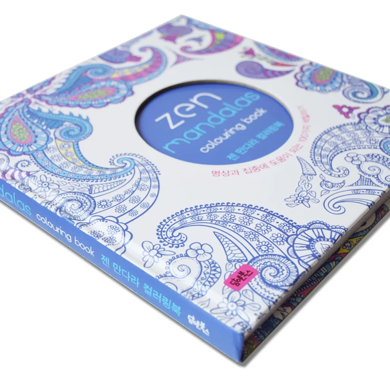 

Hardcover 128 Pages Mandalas Adult Coloring Books Anti Stress Painting Graffiti Drawing Colouring Book Kill Time Leisure Book