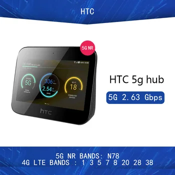 Billige Entsperrt EU Version HTC 5G Hub Android Tm9Pie Wifi 802,11 Ad 7660mAh Batterie 5g N78 2,63 Gbps 4G Lte Bands1 3 5 7 8 20 28 38