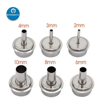 

Hot Air Gun Nozzles Replacement for QUICK 861DW Soldering Station 2/3/4/6/8/10mm Round Nozzle Mouth Heat Gun Nozzle Sleeves