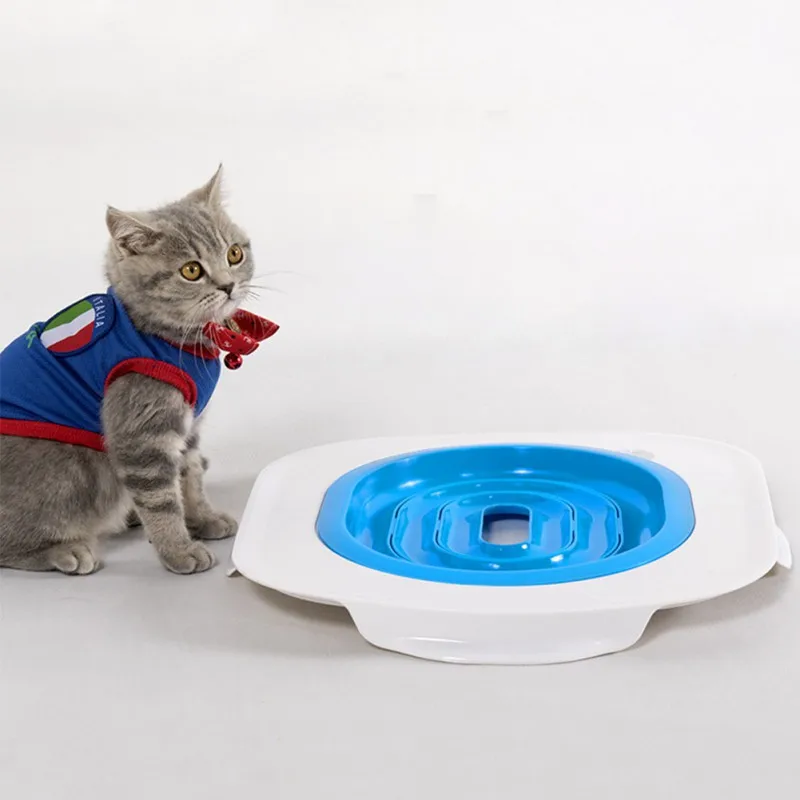 Pet Cats тренажер для домашних животных для обучения в туалете пластиковый комплект для туалета коврик для подстилки коврик для уборки домашних животных исчезающая коробка для туалета товары для обучения