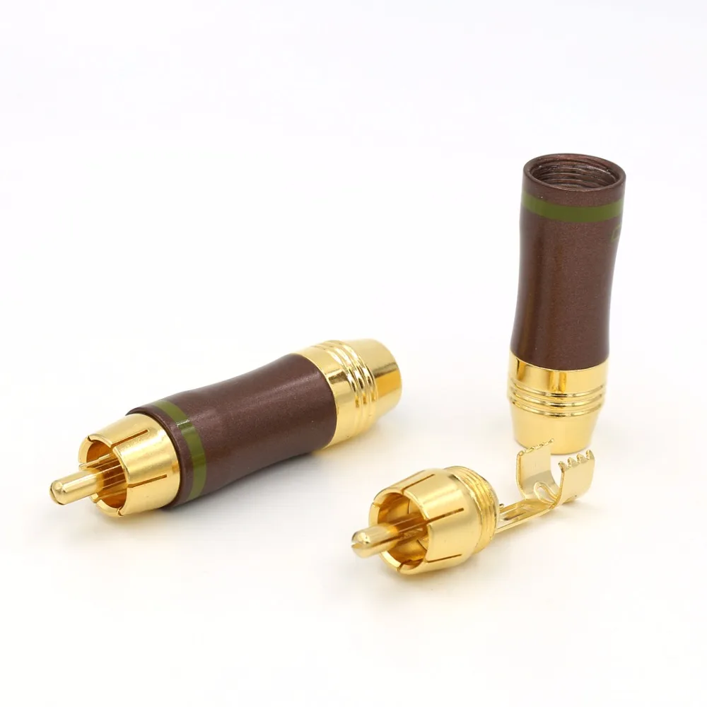 HIFI 4 шт. разъем RCA аудиокабель коаксиальный кабель позолоченный Аудио