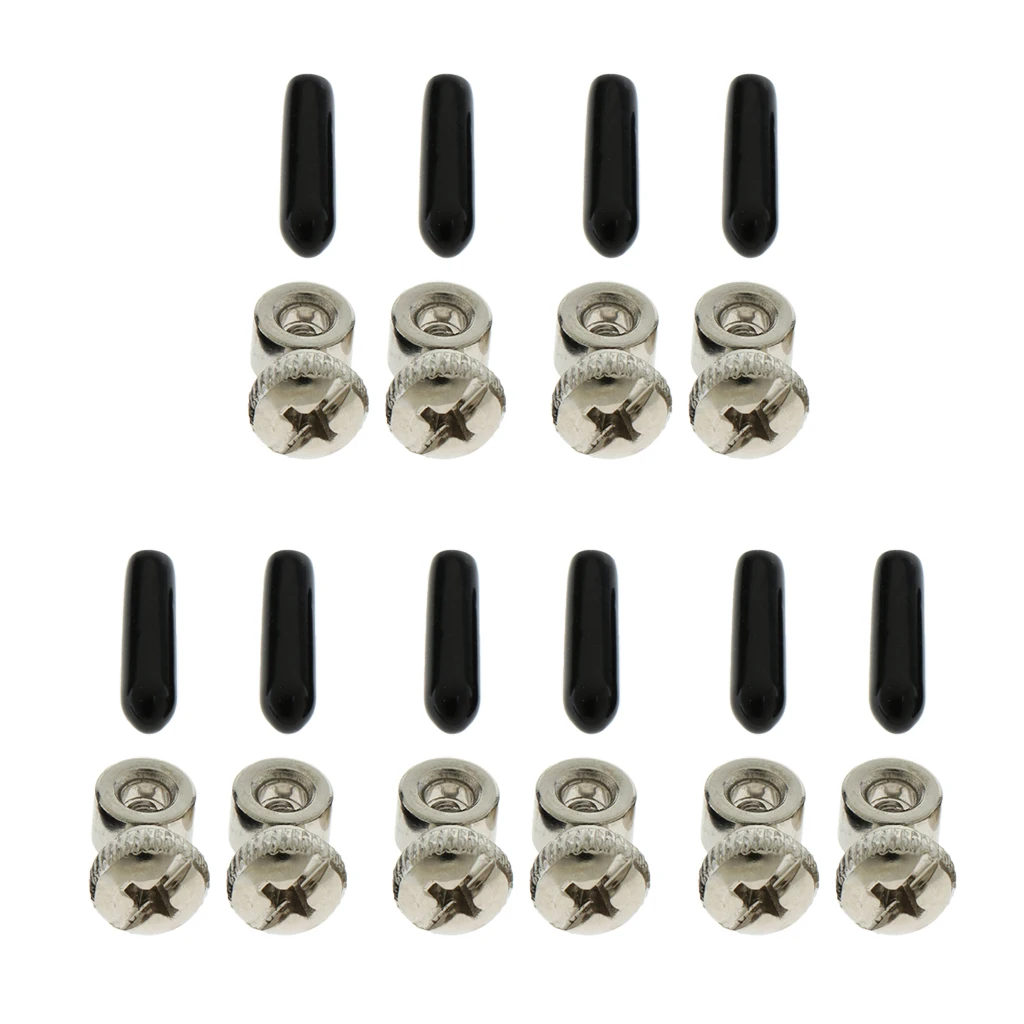 5 Sets Replacement Screws & End Caps Speed Cable Jump Ropes Parts Accessory
