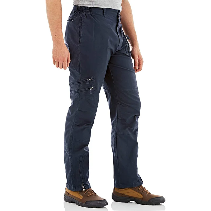 EKLENTSON Herren Cargohose Stil Trainingshose Männlich Baumwolle Multi Taschen Outdoor Wandern Camping Jagdhose – Detail 9
