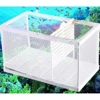 

DishyKooker Aquarium Fish Tank Separation Net Breeding Incubator Isolation Net with Sucker and Partition