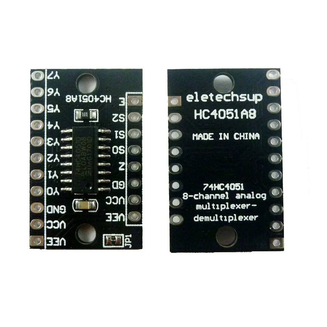 2x 8ch аналоговый мультиплексор/демультиплексор 74HC4051 модуль для макетной платы