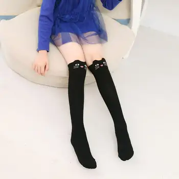 

Women's Socks Stockings Spring Autumn Cotton Blends H Socks For Girls Knee Trendy Tube Socks Long Cat Straight Sexy Cute Pa F1D8