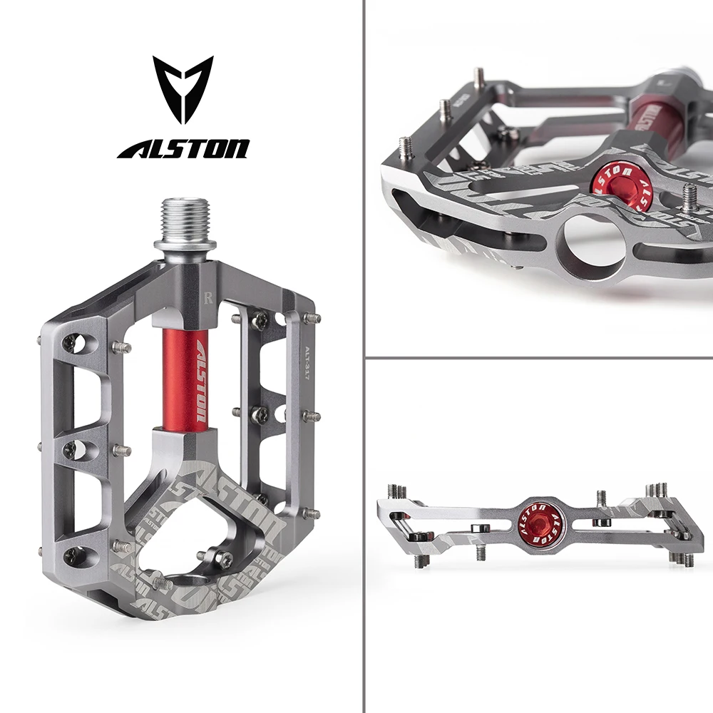 Ansjs Beauty Star Bike Pedals Bicycle Pedals 9/16 Inch Spindle Universal Cycling Pedals Aluminium Alloy Lightweight Bike Pedals