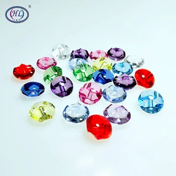 

HL 50/100/200pcs 12mm Mixed Color Transparent Acrylic Buttons Apparel Sewing Accessories DIY crafts