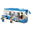235Pcs City Single-decker Express Bus Car Model Building Blocks Set DIY Creation Bricks Brinquedos Educational Toys for Children 3