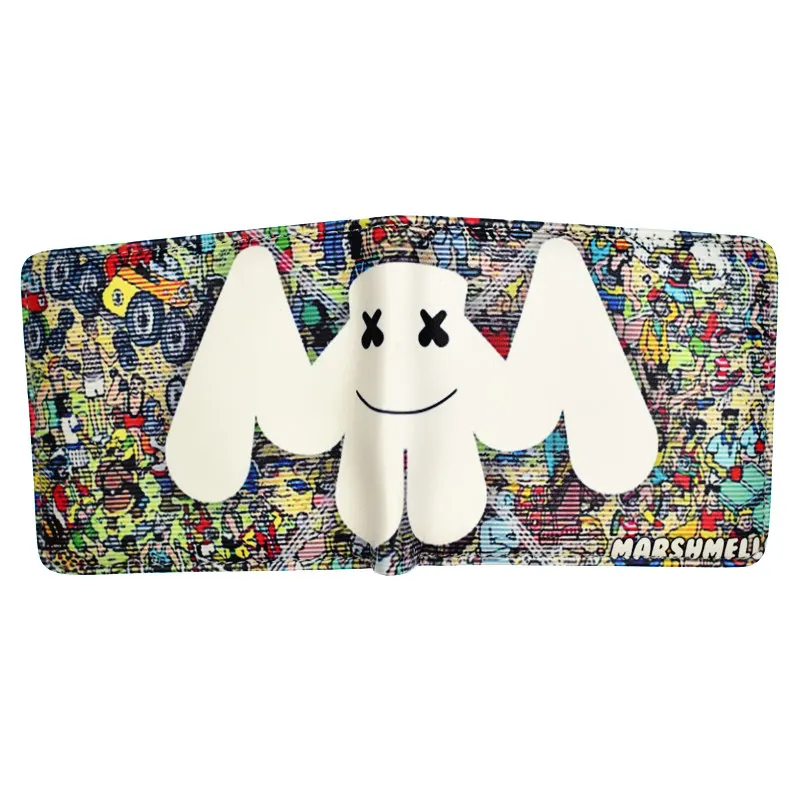 Новое поступление DJ Marshmello бумажники мужские бумажники с карманом для монет