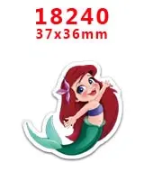 30 шт плоское украшение из смолы принцесса Смола pr 16541 - Цвет: 18240