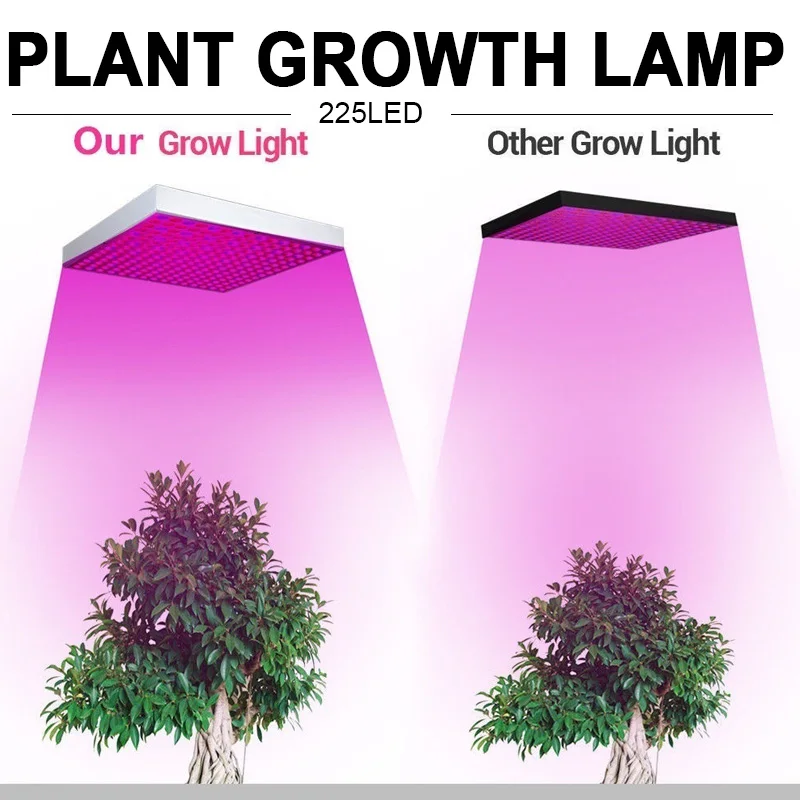 

Led Grow Light Plant Lamp Hydroponic Full Spectrum 225LED 14/45W Indoor Vegetables Flower Energy Saving