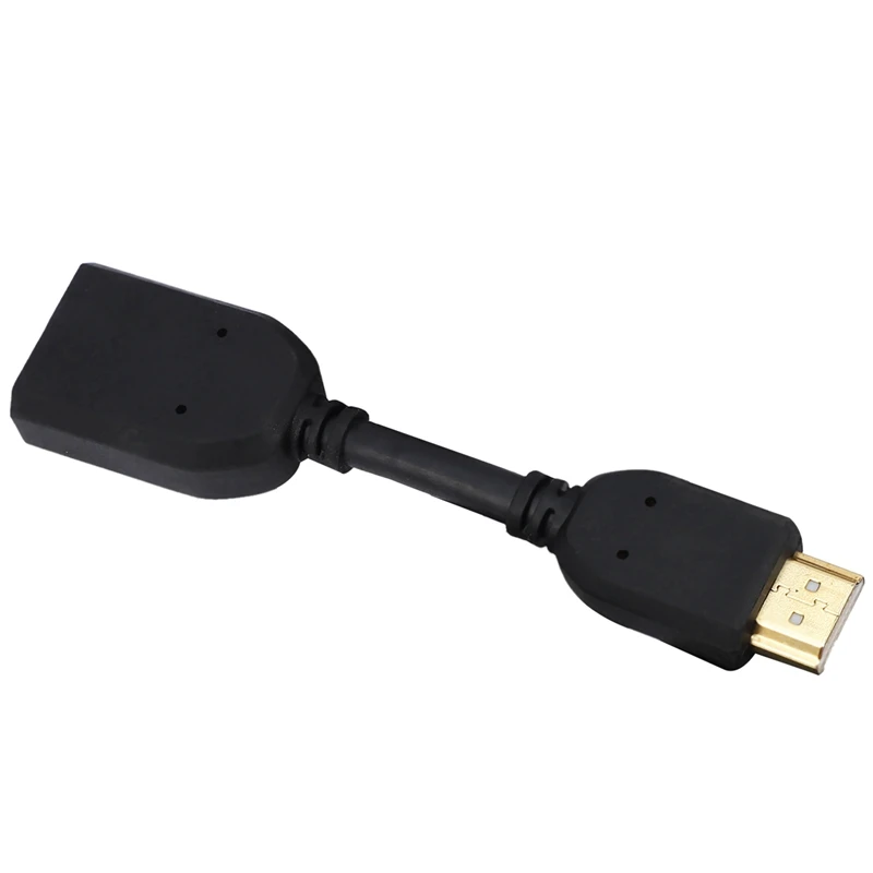 Hdmi Male To Female Swivel Adapter Converter Black Any Angle Adjustable Rotation Qty 1pc Hdmi Cables Aliexpress