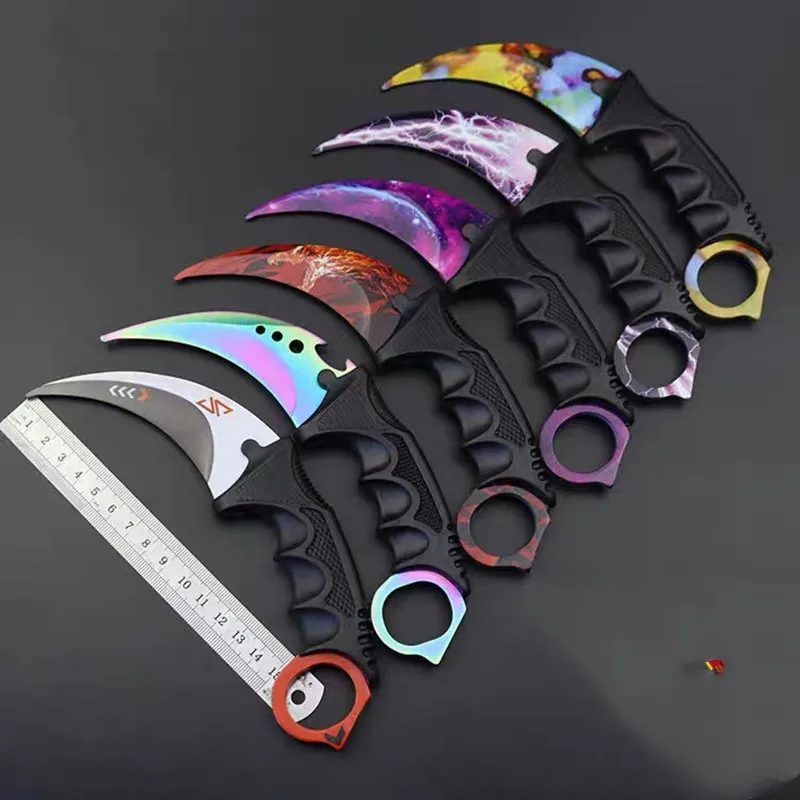 Cs Go Strike Counter Claw керамбит нож для шеи фиксированное лезвие с ножнами тигровый зуб