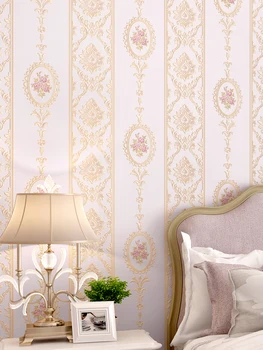 

beibehang European Embossed flowers wallpaper for walls 3 d nonwoven wall paper horizontal living room decoration wallpaper roll