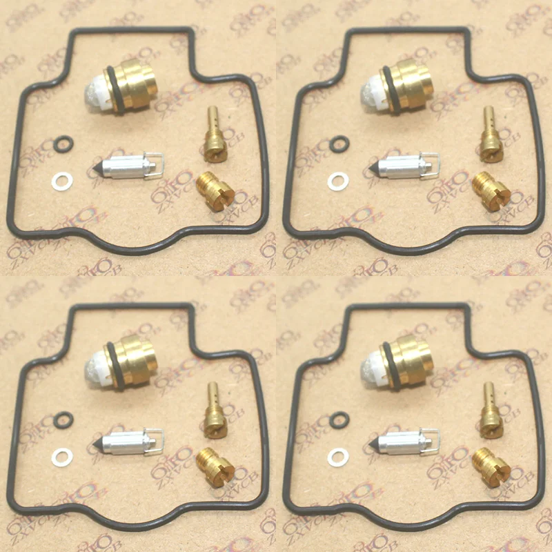 4 комплекта для ZX750 H1/H2/J1/J2/P1 ~ P8 Ninja ZX-7 ZX 750 набор Ремонта Карбюратора уплотнение