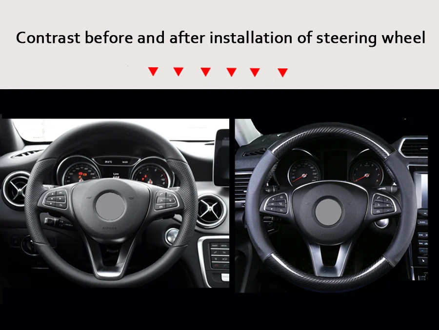 Чехол рулевого колеса автомобиля для Mercedes Benz A B C E m-класс ML350 ML500 R G S класс GLK GLA GL CLA CLS GLE GLS SL GL Viano