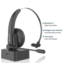 

NEW Headset USB Rechargeable Business For Mobile Phones Clear Sound Charging Base With Microphone Truck Driver Call Center